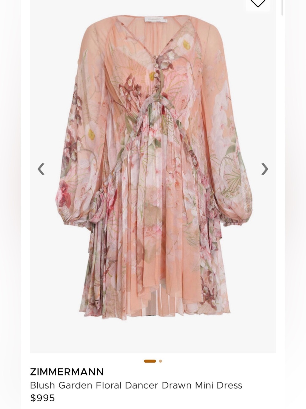 Zimmermann dancer floral print dress